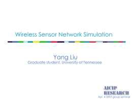 Wireless Sensor Network Simulation