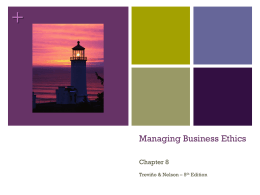 Managing Business Ethics Chapter 5