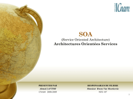 SOA (Service Oriented Architecture) Architectures