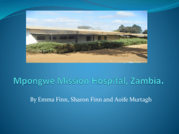 Mpongwe Mission Hospital, Zambia.