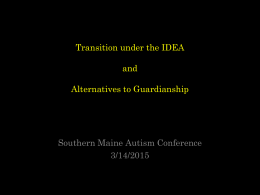 Revised Chapter 33 - Southern Maine Autism