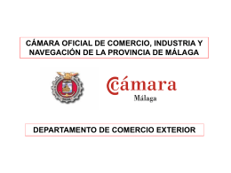 Presentación Departamento COMEX Cámara Málaga