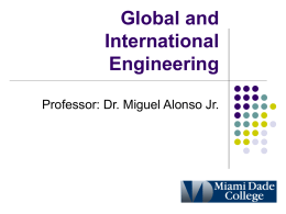 Global and International Engineering