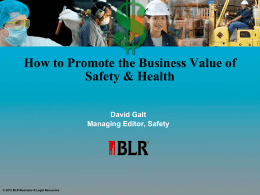 How to Promote the Business Value of Your EHS&S