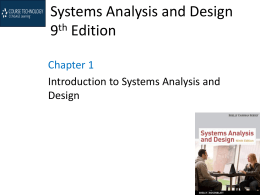 Systems Analysis and Design 9th Edition -