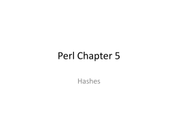 Perl Chapter 4 - Computer Science
