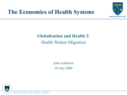Health Worker Migration