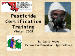 Maryland Private Applicator Training