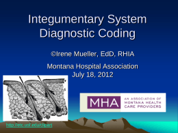 MS Diagnostic Coding - Montana Performance