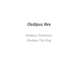 Oedipus Rex - SchoolWorld an Edline Solution