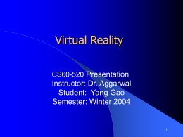 Virtual Reality - University of Windsor