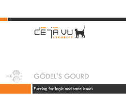 Gödel’s Gourd – Fuzzing for Logic Issues -