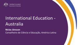 International Education - Australia Niclas Jönsson
