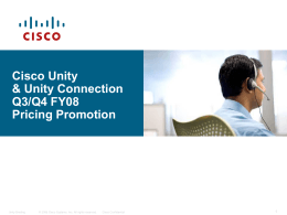 Cisco Unity Update