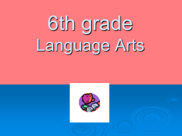 Jessica Rogers Language Arts 6th Grade