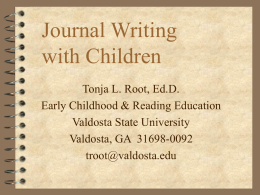Journal Writing with Children