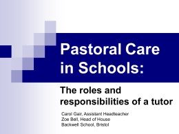 Pastoral Issues - Hom-UHT
