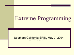 Extreme Programming - The College of Continuing