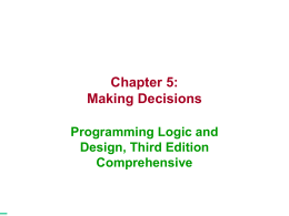 Farrell Chapter 5 - Making Decisions