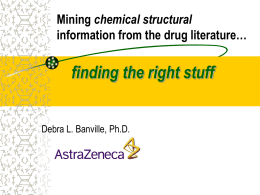 Mining chemical structural information from the