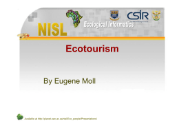 Ecotourism - The University of the Western Cape [