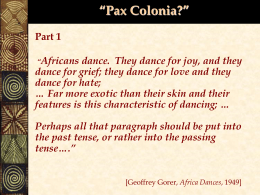 History 247-20th Century Africa