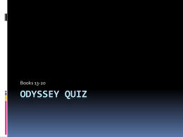 Odyssey Quiz