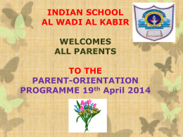CCE - Indian School, Al Wadi Al Kabir