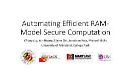 Automating Efficient RAM-Model Secure Computation