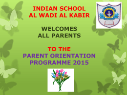 CCE - Indian School Al Wadi Al kabir::