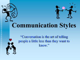 Communication Styles - Utah Education Network