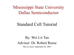 Standard Cell Tutorial - University of New Mexico