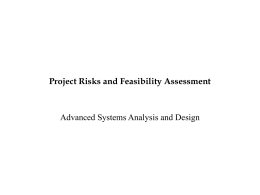 Project Risks and Feasibility Assessment -
