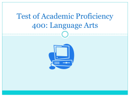 Illinois Test of Basic Skills: Language Arts