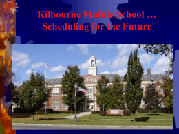 Worthington Middle Schools … Scheduling for the