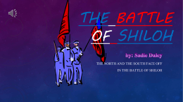 The battle of Shiloh