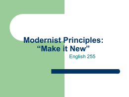 Modernism Principles