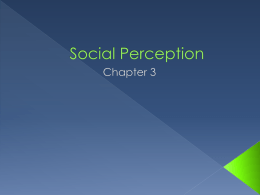 Social Perception - Ashton Southard