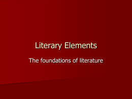 Literary Elements - Wayzata Public Schools
