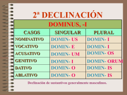 Declinación 2ª (nivel A)