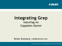 Integrating Grep - naturfag.no & Cappelen Damm