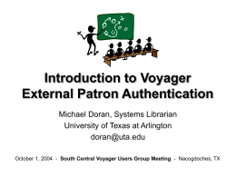 Introduction to Voyager Third