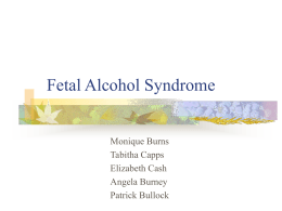 Fetal Alcohol Syndrome - People Server at UNCW