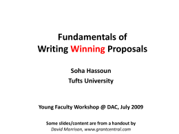 Writing Winning Grants - University of Pittsburgh