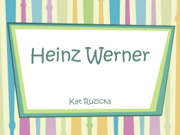 Heinz Werner - University of Dallas