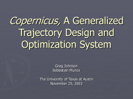 An Architecture for Generalized Trajectory Design