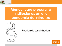 Preparación ante una pandemia de influenza