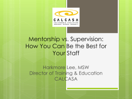 Mentorship vs. Supervision: How You Can Be the