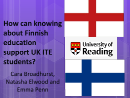 How can knowing about Finnish education support UK