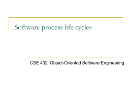 Software life cycles